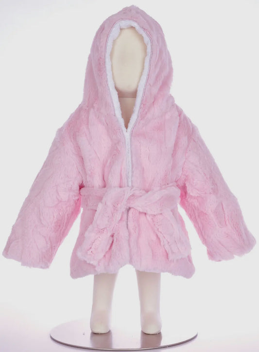 Little Scoops Pink Hooded Robe