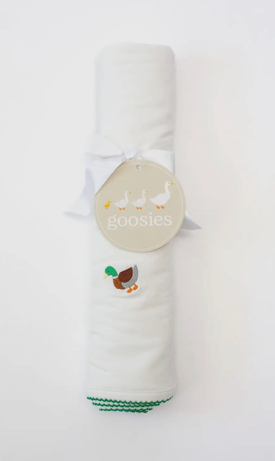 Embroidered Blanket-Mallard Duck