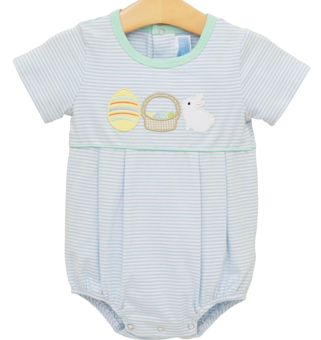 Bunnies and Baskets Bubble-Blue