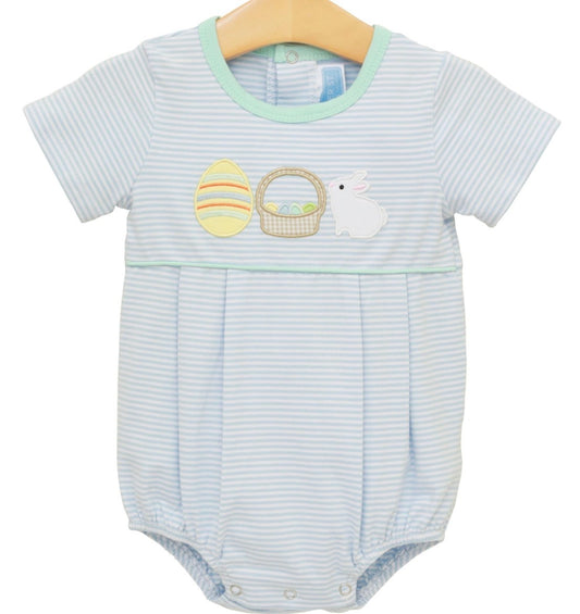 Bunnies and Baskets Bubble-Blue