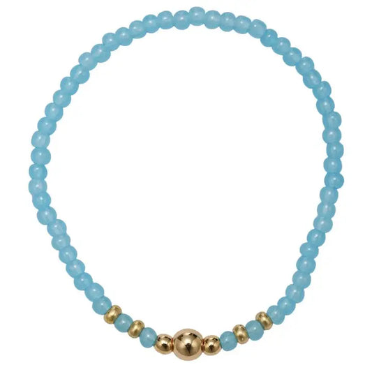 Blue Beaded Bracelet