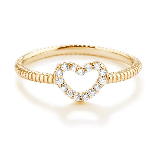 Gold Plated Heart Ring