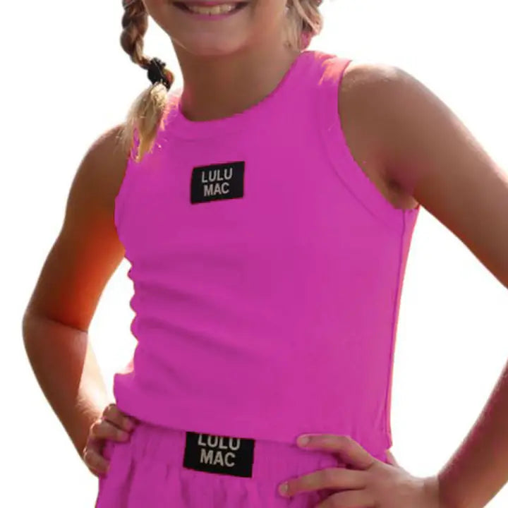 Lulu Mac Tank , Hot Pink