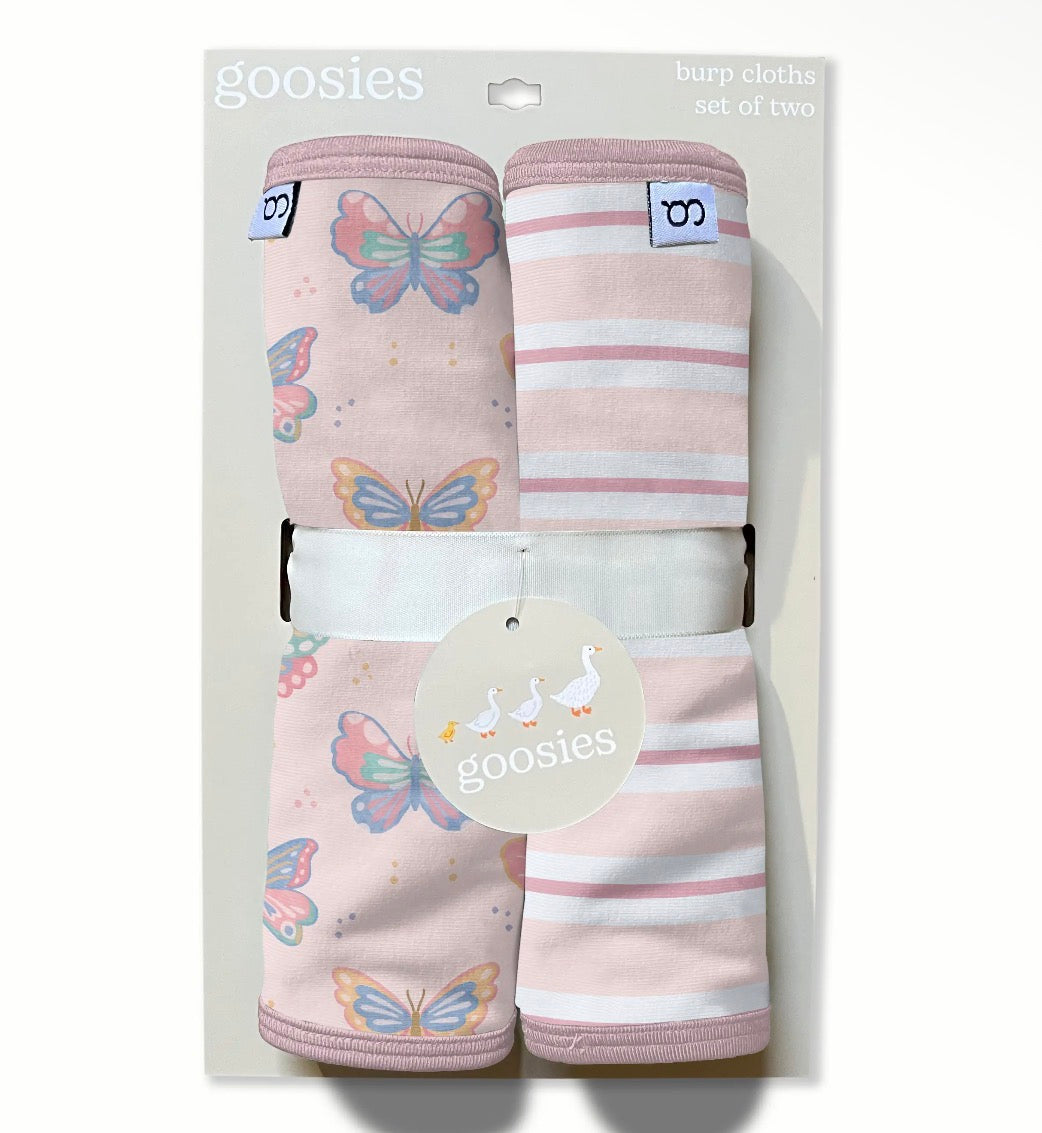 Burp Cloth Set, Butterfly Bliss