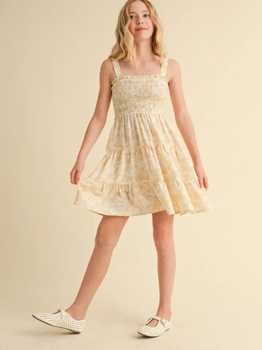 Smocked Tiered Short Dress