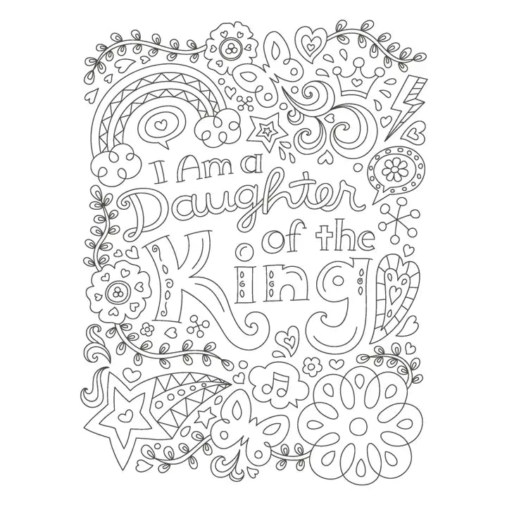 The Power of  A Praying Girl Coloring Book