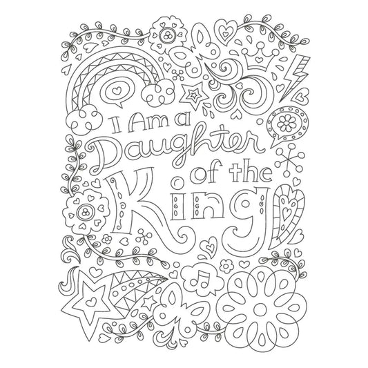 The Power of  A Praying Girl Coloring Book