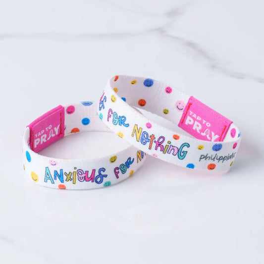 Tap To Pray Bracelet , Anxious For Nothing