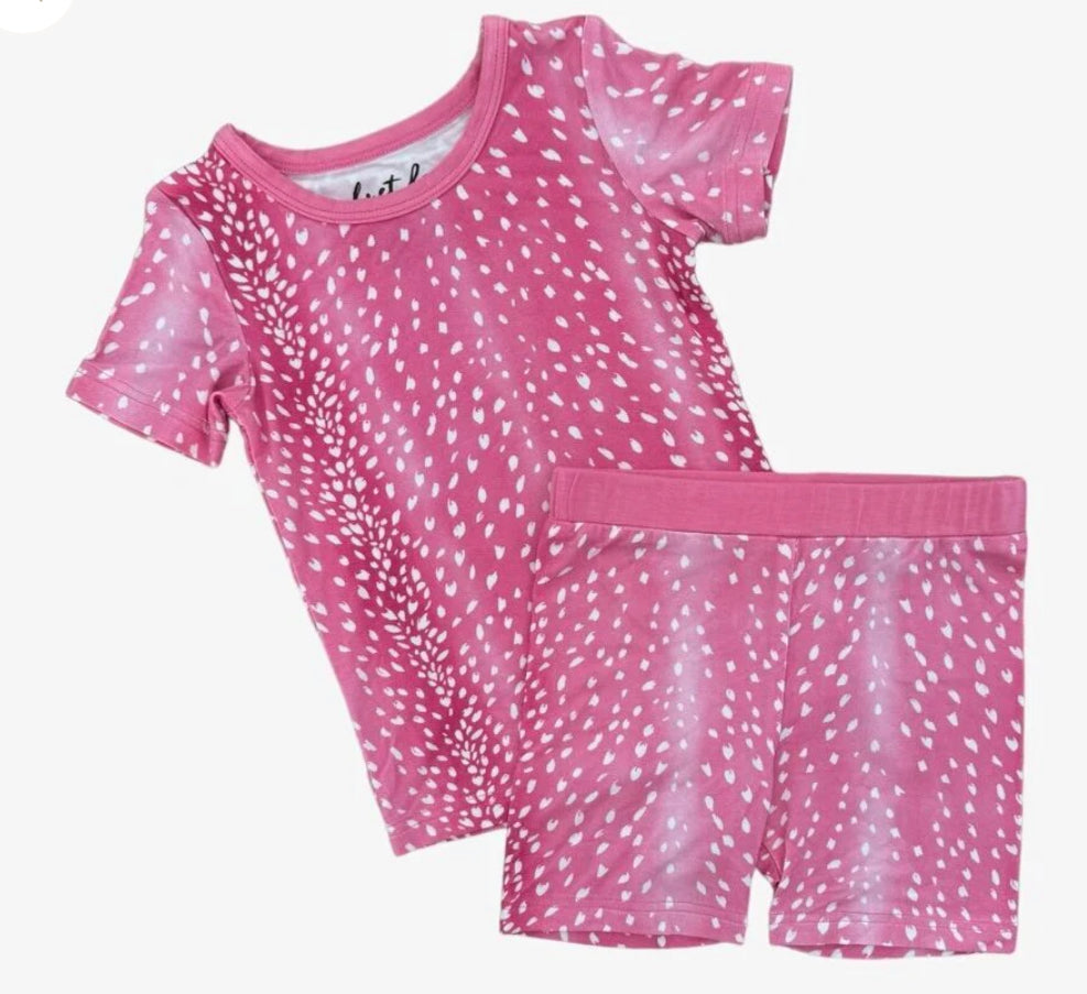 Fuchsia Fawn Bamboo Pajama Set