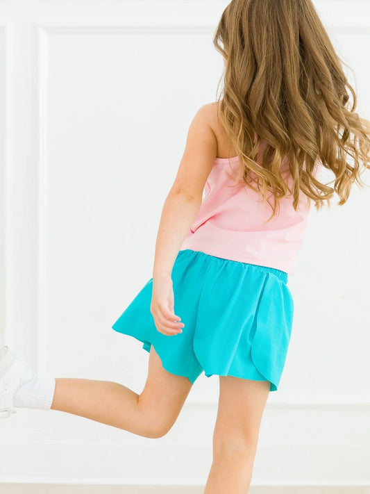 Active Butterfly Shorts, BRIGHT AQUA