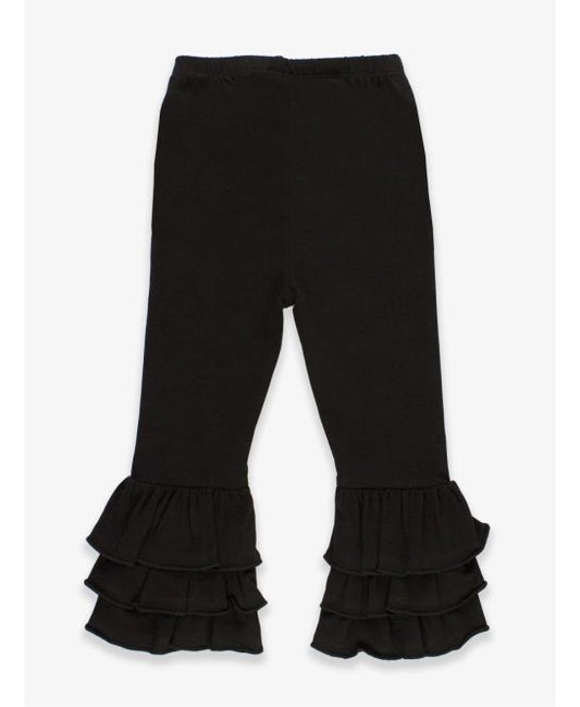 Baby Ruffle Flare Pants, BLACK