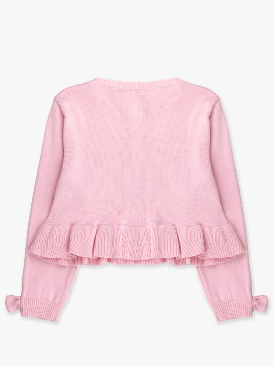 Peplum Cardigan, Pink