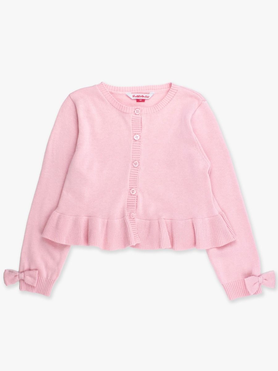 Peplum Cardigan, Pink