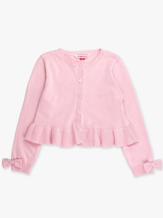 Peplum Cardigan, Pink
