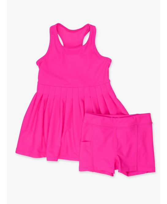 Active Dress & Bike Short Set, NEON MAGENTA