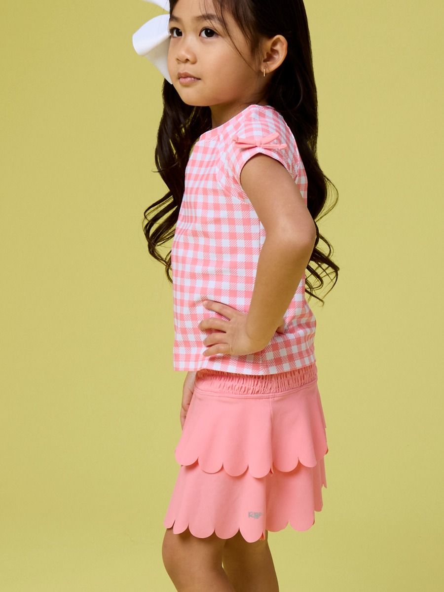 Active Tiered Flare Skort, BUBBLEGUM PINK
