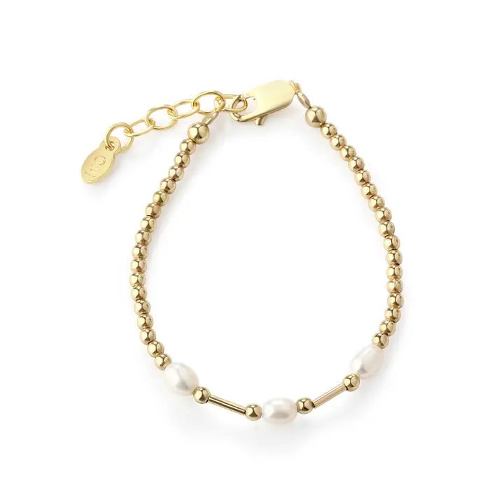 Emery 14K Gold Plated Pearl Bracelet