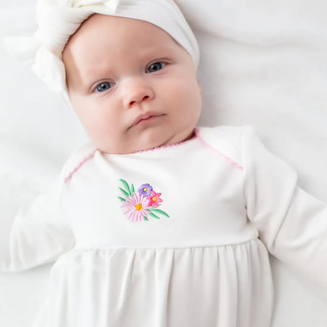 Embroidered Gown, Flower Fields