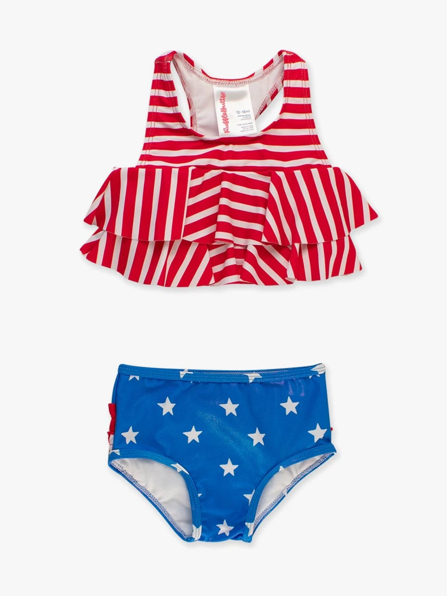 Flounce Bikini, SHIMMER STARS & STRIPES