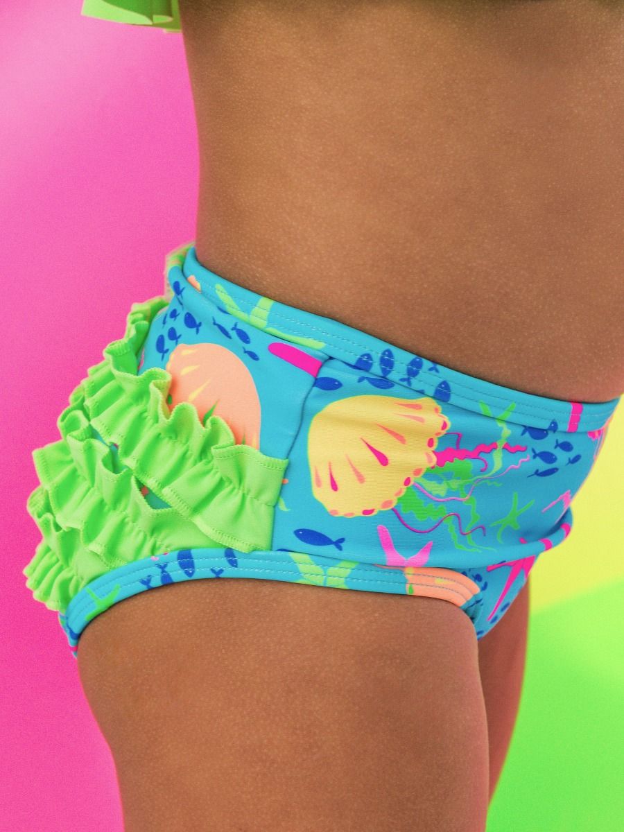 Flounce Bikini, NEON JELLY TIME