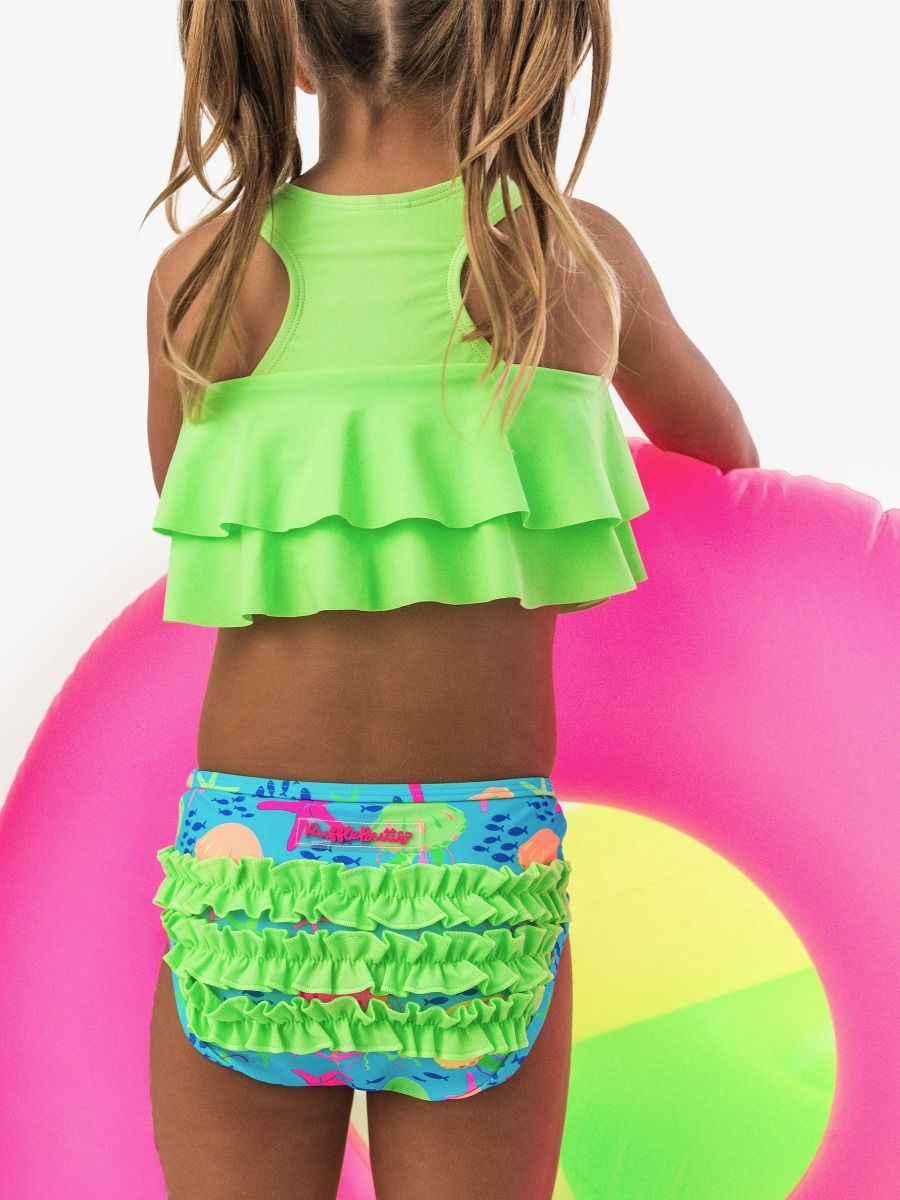 Flounce Bikini, NEON JELLY TIME