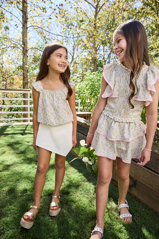 Parker Skort- Cream Disty