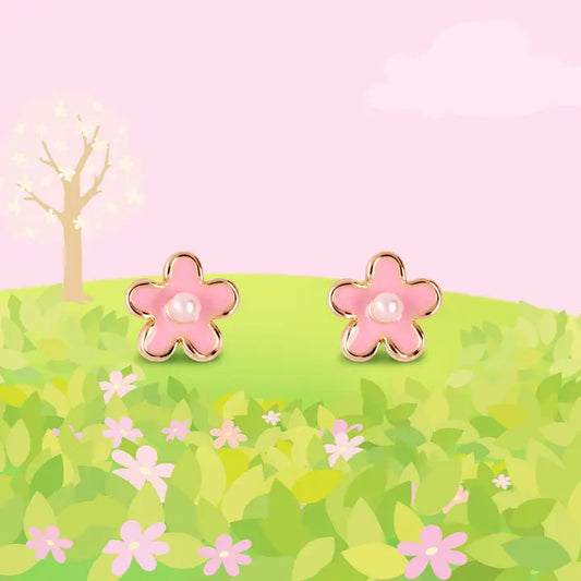 Stud Earrings , Flower