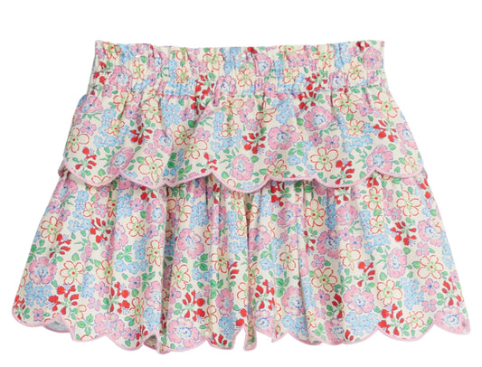 Tiered Skort- Bloomsbury Blossoms