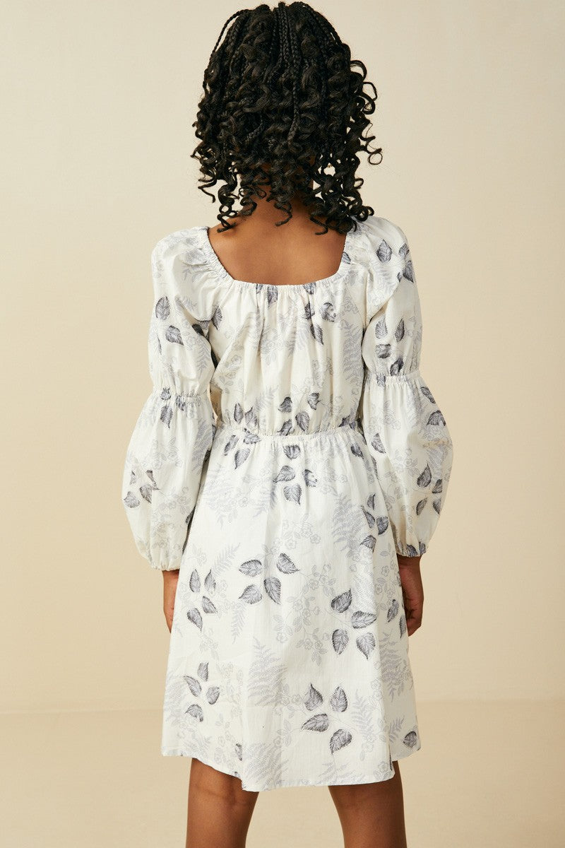 Grey Smithsonian Shin Smocked Dress