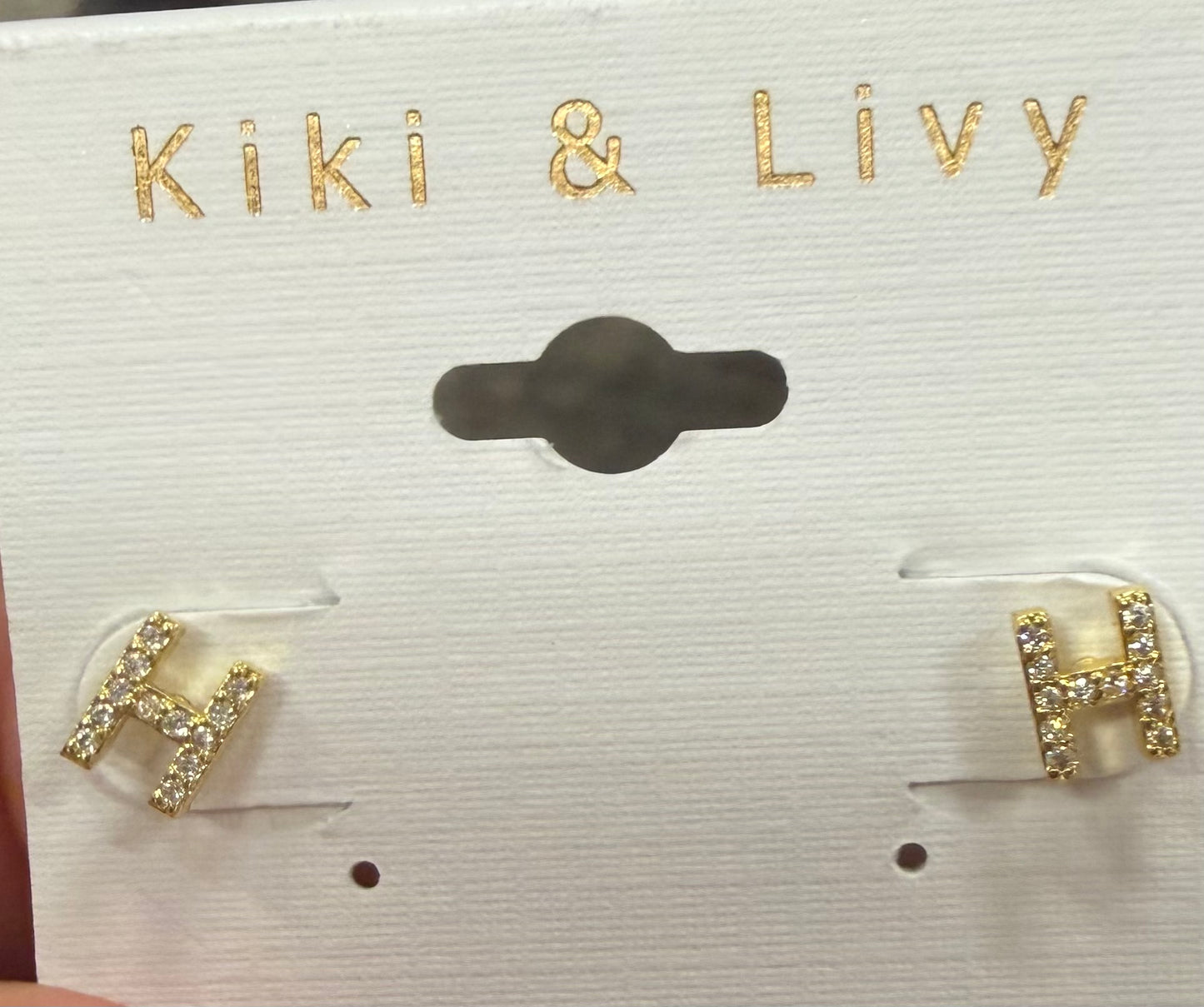 Initial Tiny Bling Stud