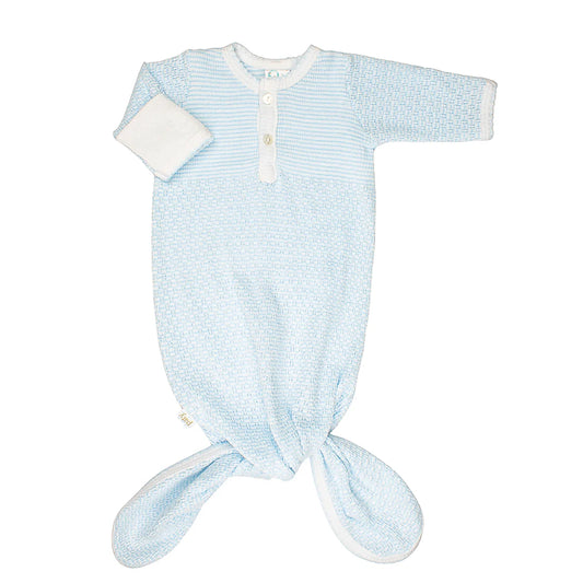 Knotted Gown , Blue