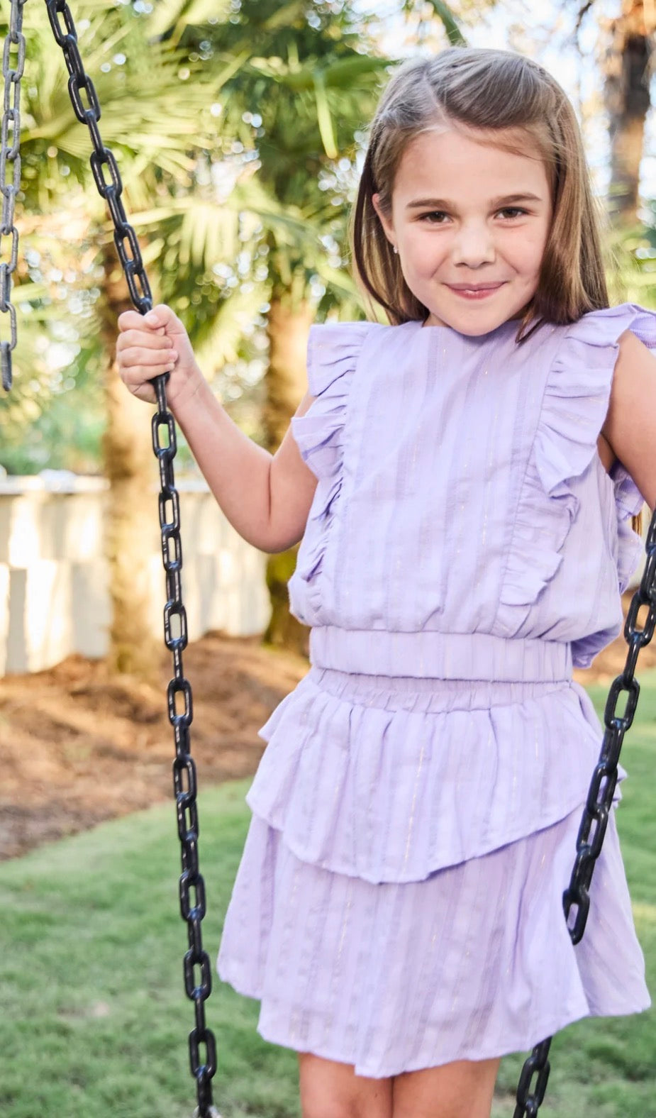 Rowan Top , Purple/Gold