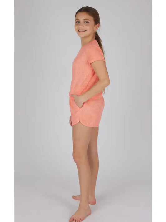 Daisy Towel Terry Orange Set