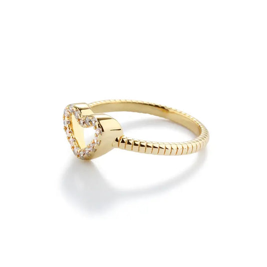 Gold Plated Heart Ring