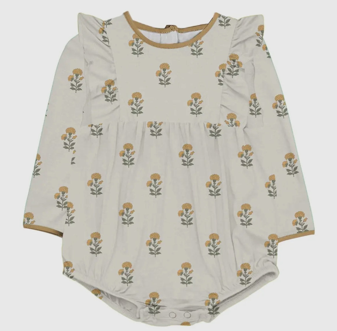 LS Flutter Bubble, Marigold Block Print