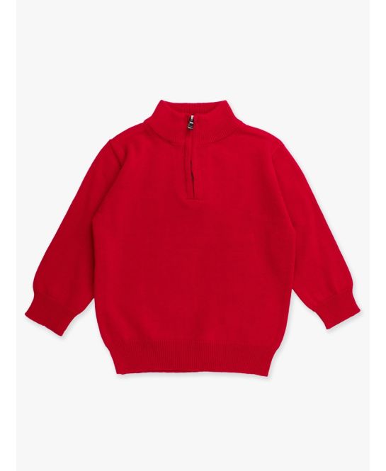 Red Quarter Zip