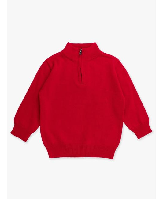 Red Quarter Zip