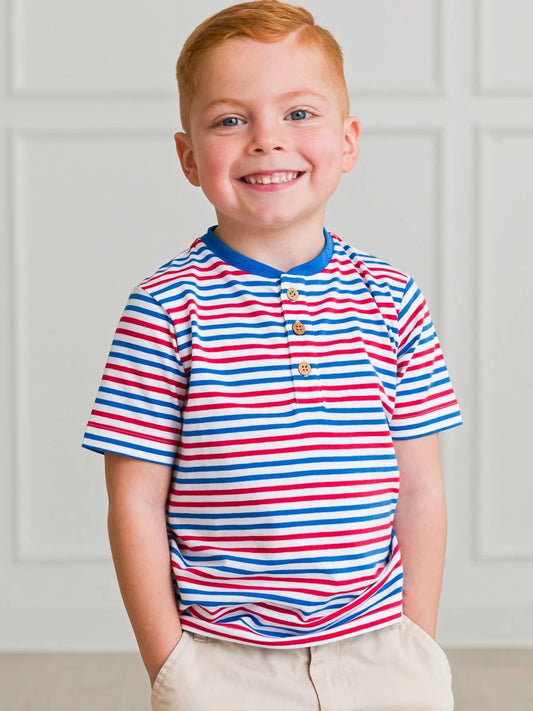 Short Sleeve Henley