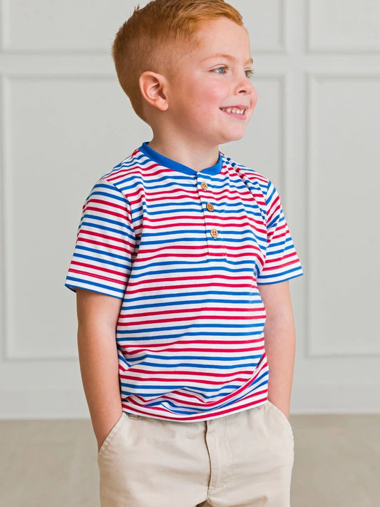 Short Sleeve Henley