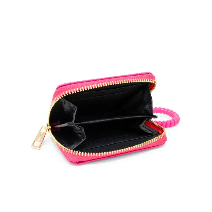 Wallet, Hot Pink Sequin Heart