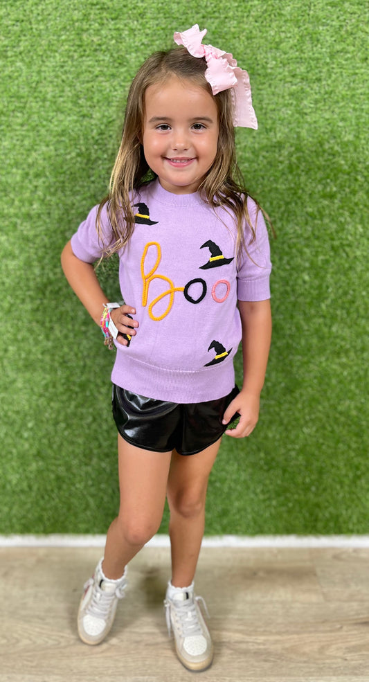 Lavender Boo SS Top