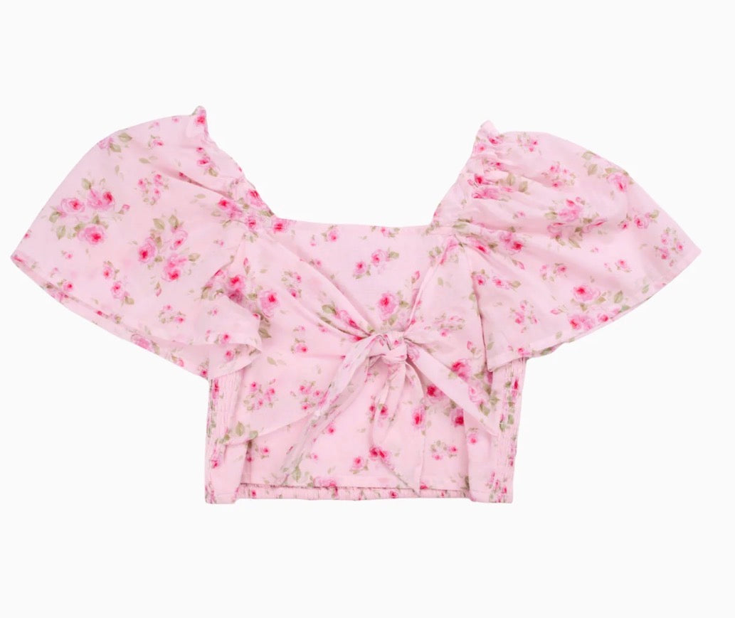 Ellie Tie Floral Top