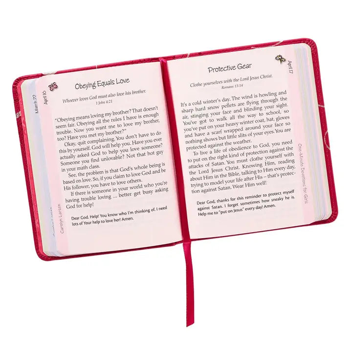 One Minute Devotion For Girls-Faux Leather