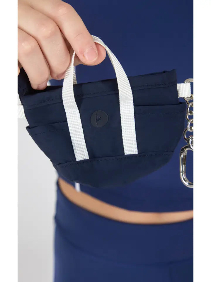 Naval Blue Contrast Piping Top and Flare Set