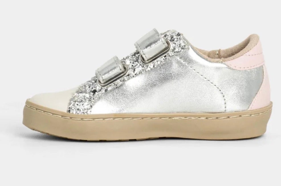 Sunny Mini Silver Sparkle Sneaker