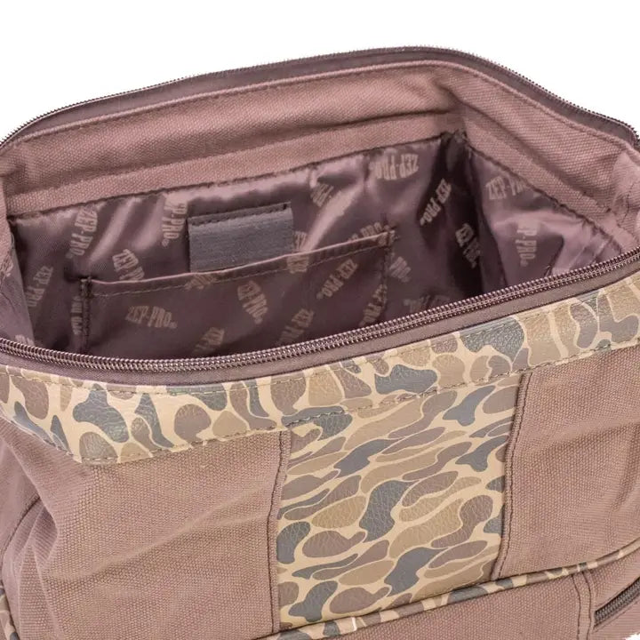 Canvas Toiletry Bag, Turkey Brown/Tan
