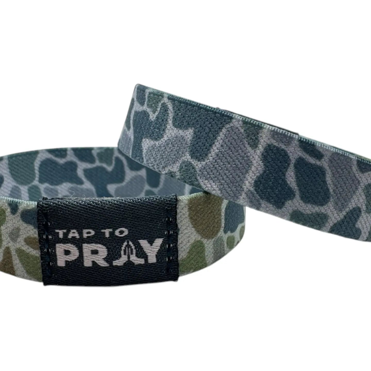Tap To Pray Bracelet , Camo Moss/Slate
