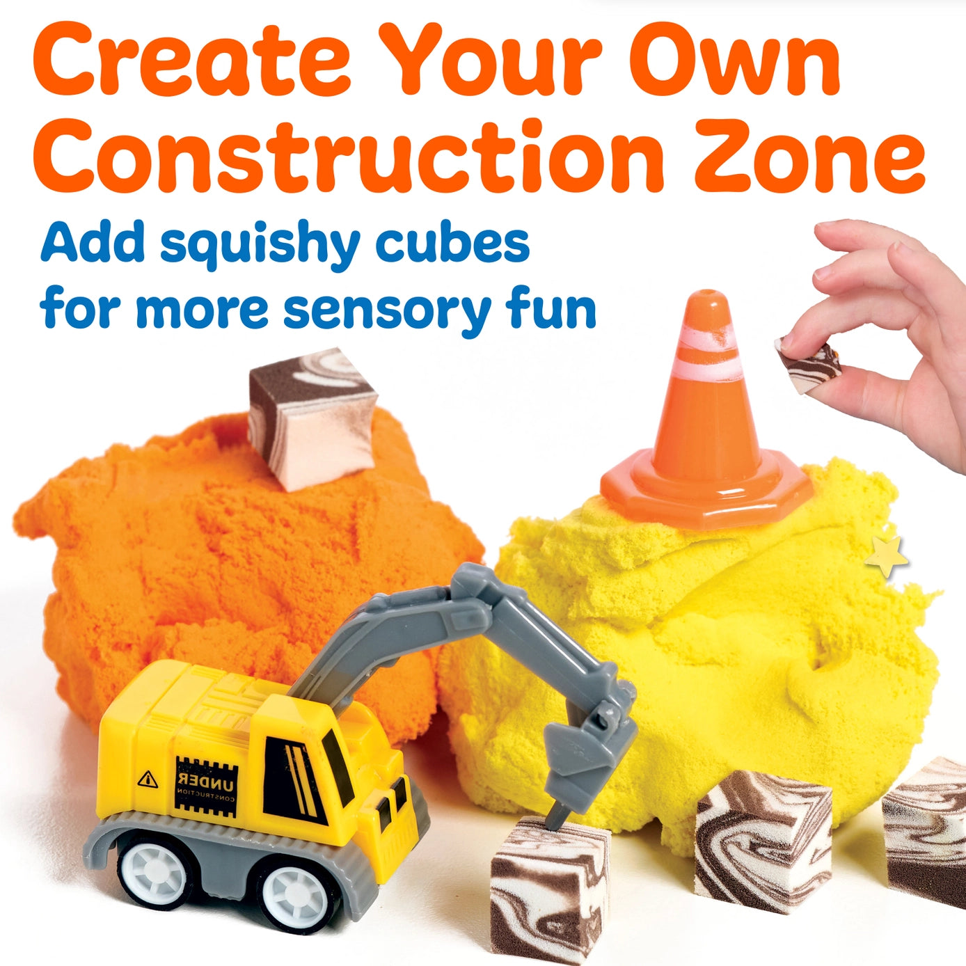 Sensory Mini Play Kit Jar, Construction