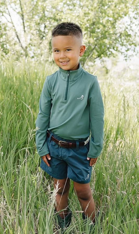 Beau Quarter Zip , Mallard Green