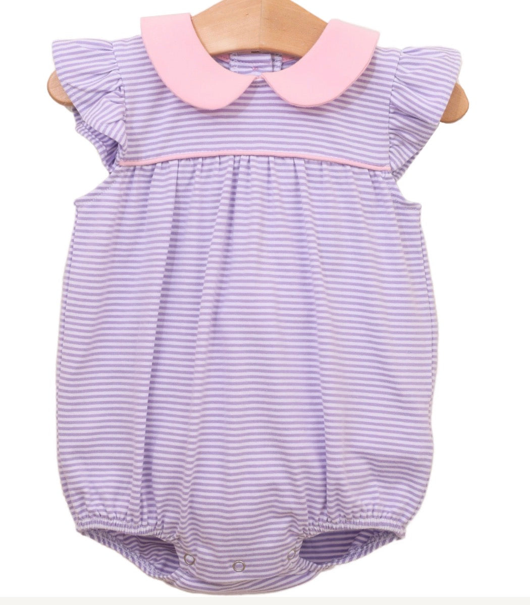 Genevieve Bubble-Lavender Stripe/Light Pink